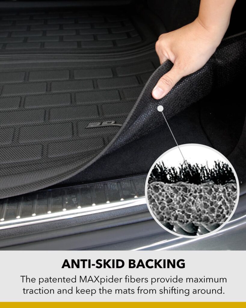 3D MAXpider Custom Fit Kagu Cargo Liner (Black) for 2020-2023 Tesla Model Y 5-Seater- Cargo Liner