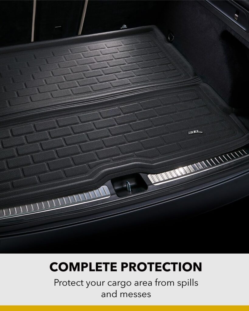 3D MAXpider Custom Fit Kagu Cargo Liner (Black) for 2020-2023 Tesla Model Y 5-Seater- Cargo Liner