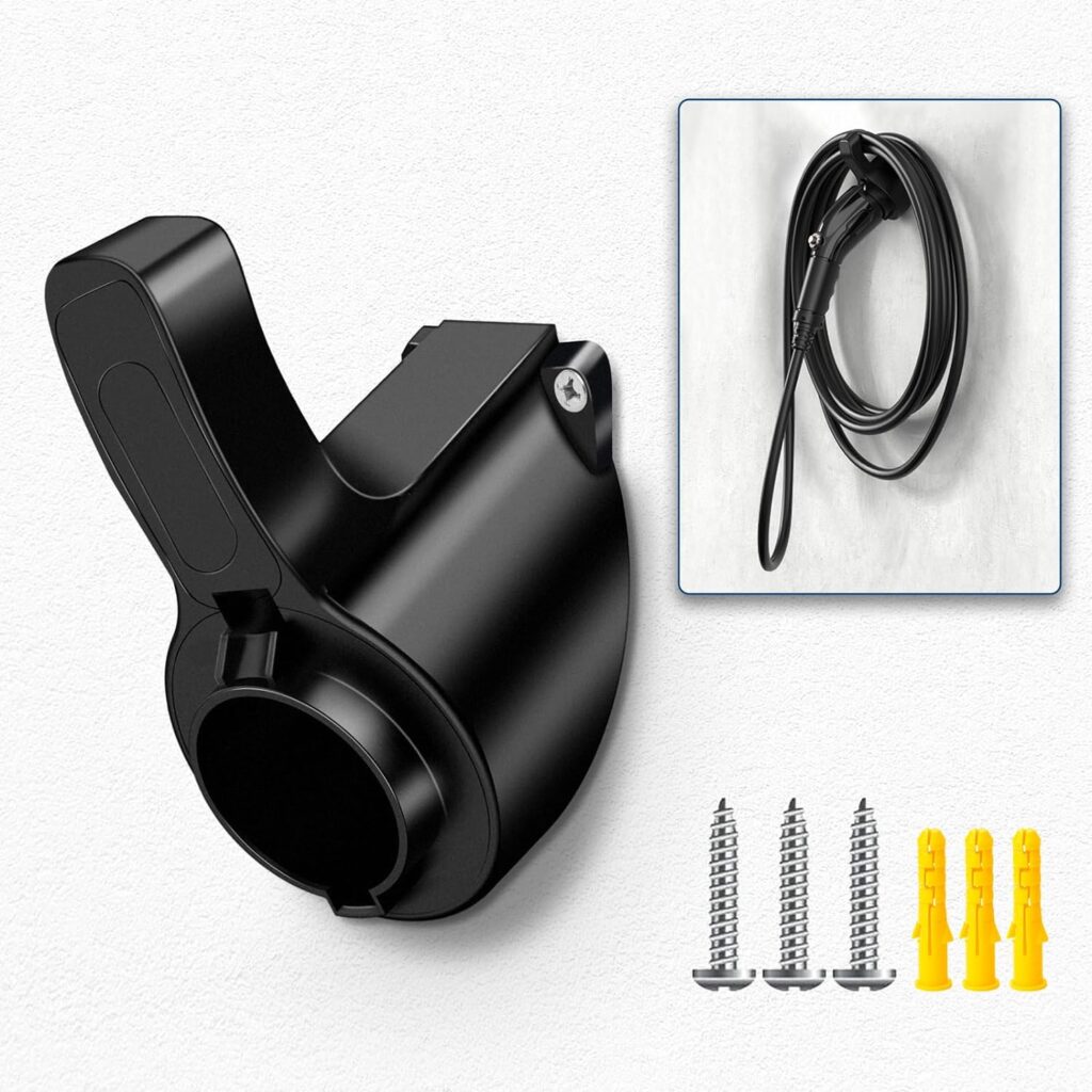 Aiscan EV Charger Holder, Electric Car Cable Organizer, Portable Wall Connector Holster Dock, Wall Charger Equipment for J1772 Holder Connector