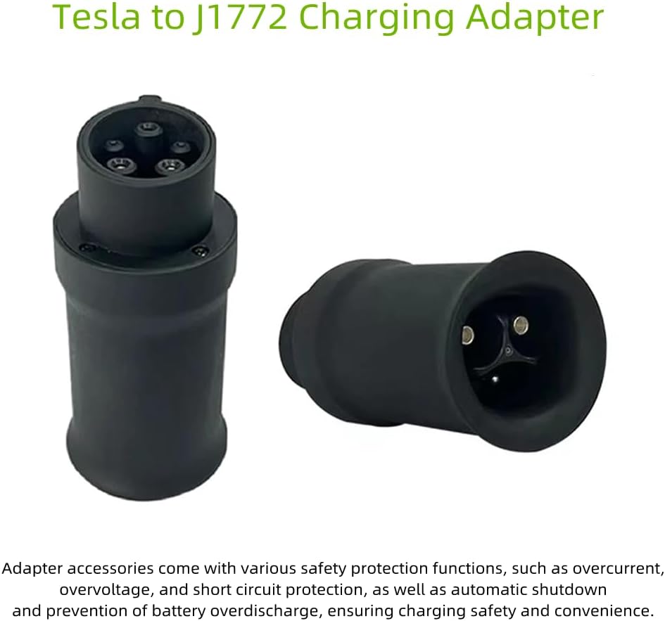 J1772 to Tesla Charging Adapter, SAE J1772 Charging Adapter Max 80A 250V AC Charger Adapter for Tesla Model 3/Y/X/S