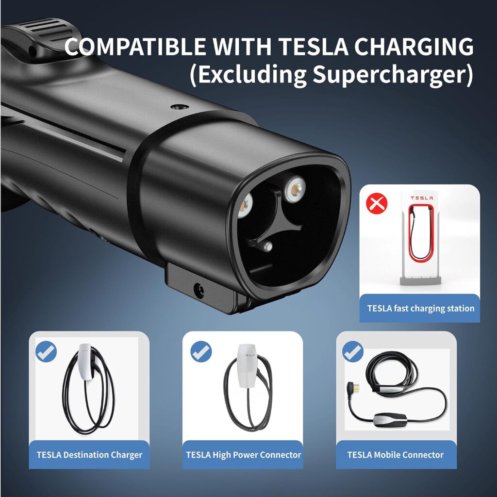 NEMA 6-50P to 14-50R EV Charger Adapter Cord Compatible with EV, 50 Amp EV for Level 2 Charging