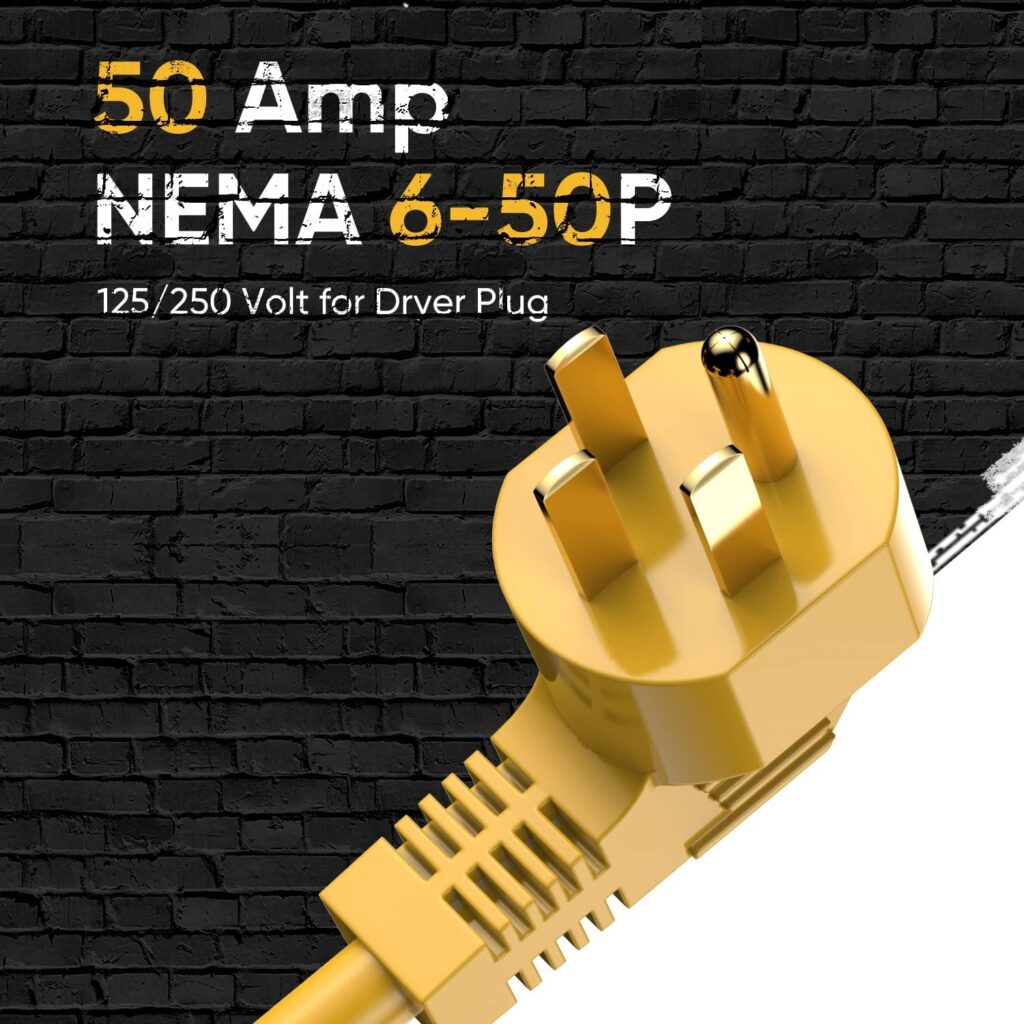 NEMA 6-50P to 14-50R EV Charger Adapter Cord Compatible with EV, 50 Amp EV for Level 2 Charging