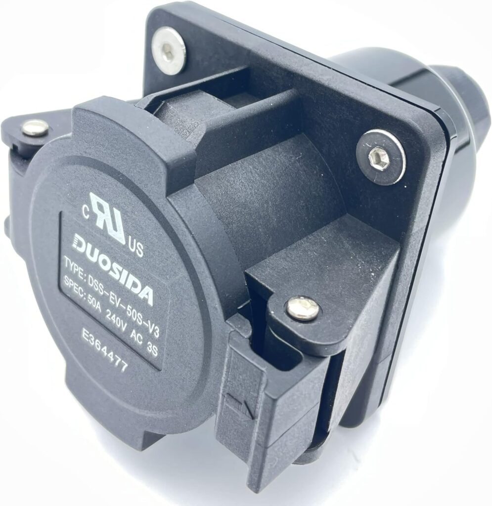 SAE J1772 Type 1 Socket Inlet for Level 1 and Level 2 Chargers of J1772 Vehicle Side EV Connector Socket 16A/32A/50A