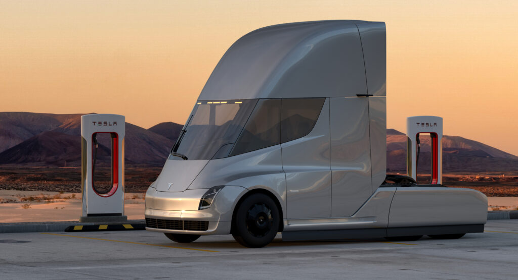 Teslas New Electric Semi Truck