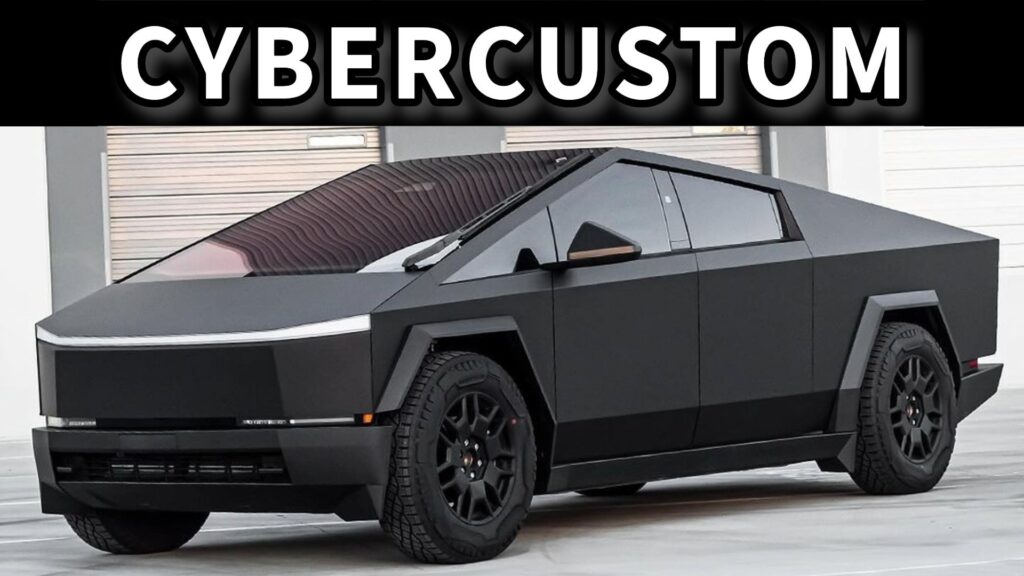 The Futuristic Design of the Black Cybertruck