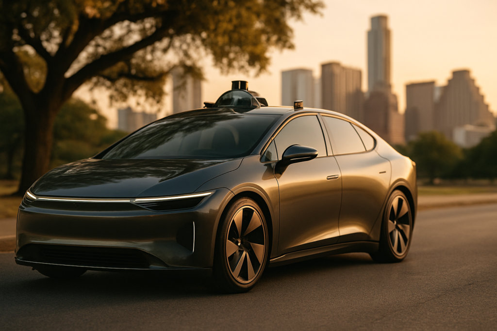 Tesla Robotaxi Navigates Austin Streets Tesla Robotaxi Navigates Austin Streets