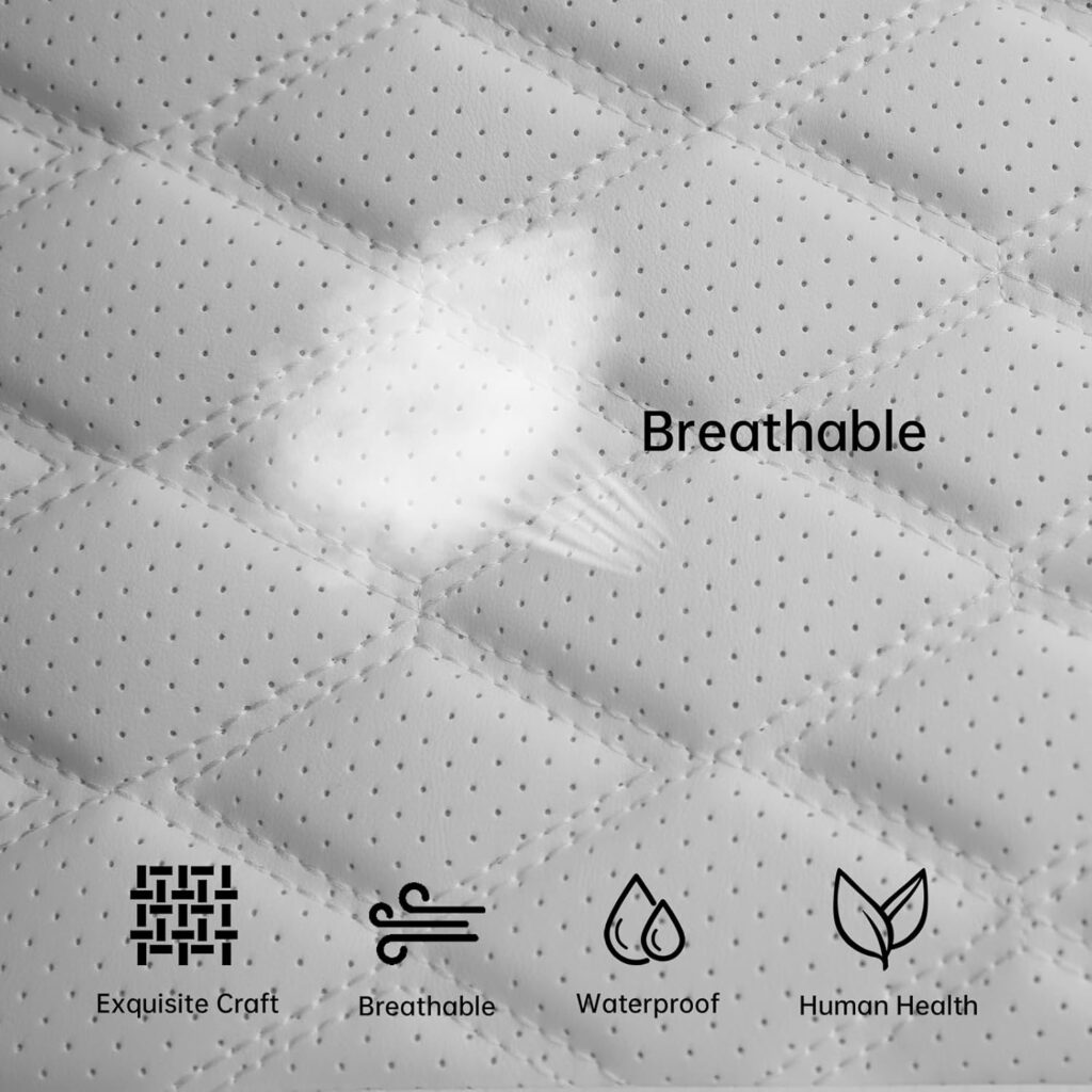 2 Pack Front Bottom Car Seat Cover, Luxury Leather Seat Covers Compatible with Tesla Model Y/3 2024-2020, Breathable and Waterproof Tesla Model Y/3 Accessories (White, 2Pcs) 2 Pack Front Bottom Car Seat Cover, Luxury Leather Seat Covers Compatible with Tesla Model Y/3 2024-2020, Breathable and Waterproof Tesla Model Y/3 Accessories (White, 2Pcs)