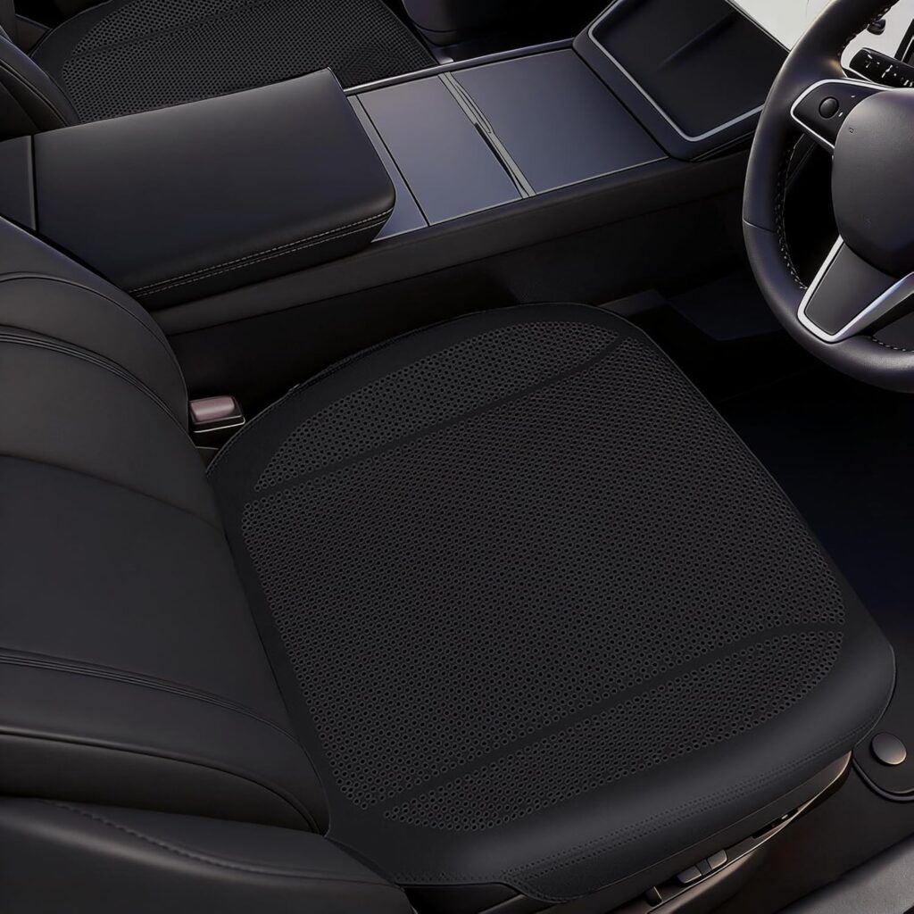 2Pcs Nappa Leather Front Seat Covers for Tesla Model Y/3 Highland/Juniper Interior Accessories, Breathable All-Season Non-Slip Full Cover Bottom Seat Protectors Cushion, White 2Pcs Nappa Leather Front Seat Covers for Tesla Model Y/3 Highland/Juniper Interior Accessories, Breathable All-Season Non-Slip Full Cover Bottom Seat Protectors Cushion, White