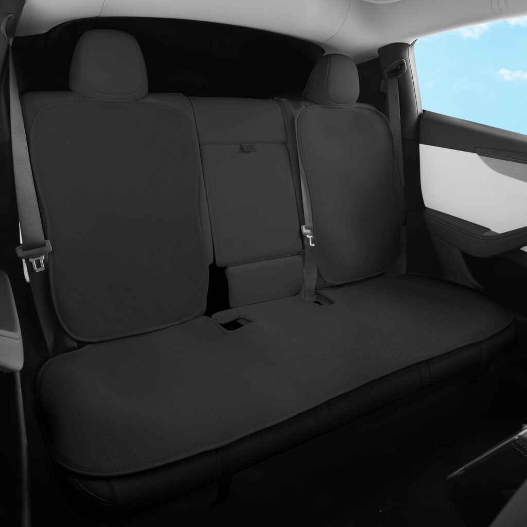 TOPABYTE Rear Seat Cushion for Tesla Model Y Juniper 2020-2026 Car Back Seat Cover Soft and Non-Slip Car Seat Bottom Protector for Model Y Launch Series Accessories, White TOPABYTE Rear Seat Cushion for Tesla Model Y Juniper 2020-2026 Car Back Seat Cover Soft and Non-Slip Car Seat Bottom Protector for Model Y Launch Series Accessories, White